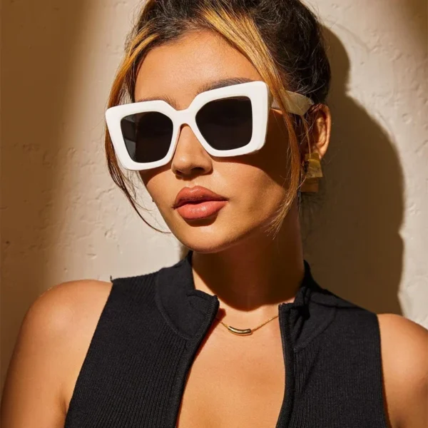 ⁦نظارات شمسية مربعة كبيرة للنساء Gafas De Sol Mujer⁩ - الصورة ⁦4⁩